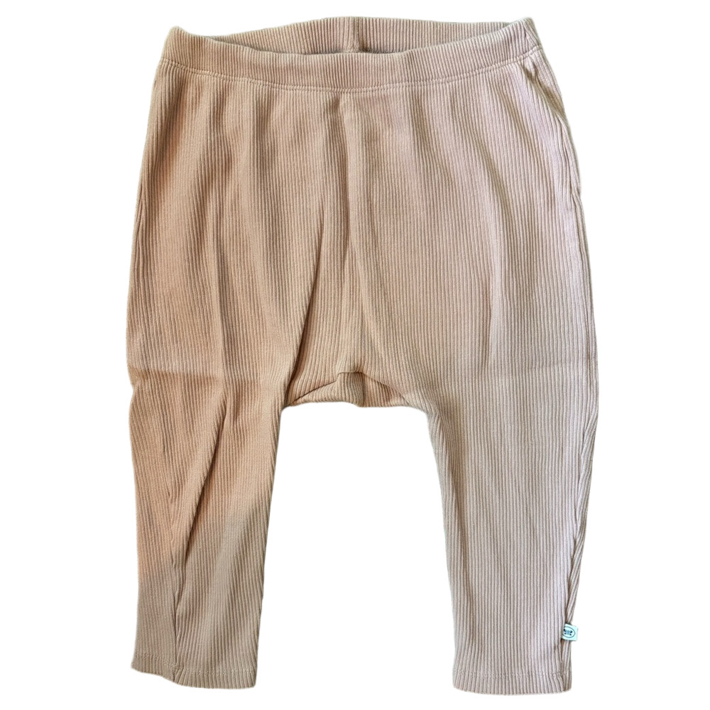 Honest Baby Organic Cotton Ribbed Tan Leggings 24M Toddler Pull On Pants